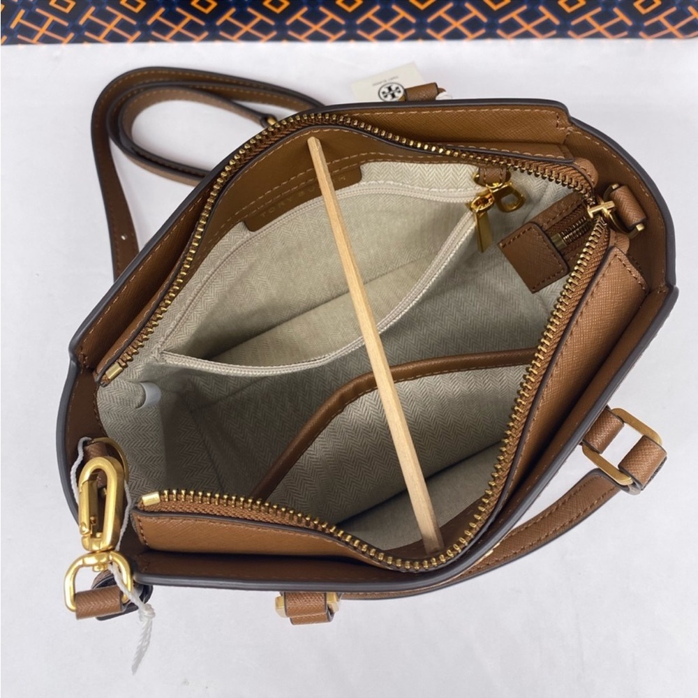TORY BURCH EMERSON MINI NWT
TOP ZIP TOTE LEATHER CROSSBODY SATCHEL - Picture 14 of 15